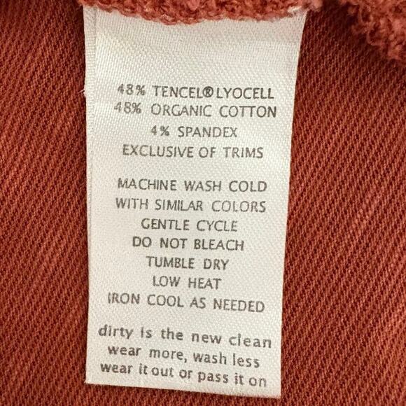 Toad&Co Rosalinda Dress Rust Red Geometric Print Sz S Organic Cotton Tencel - Picture 6 of 6